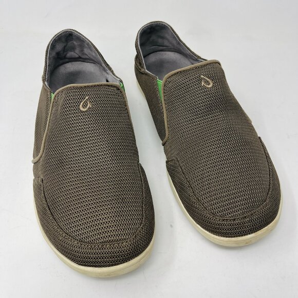 Olukai NOHEA MESH Men's Size 10US Brown Casual Slip On Shoes - Picture 4 of 10